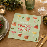 Gala Xmas Cocktail Napkin Multicolour 3 Ply 33cm (Pack of 20) | Minimax