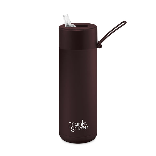 Frank Green Bottle with Lid Straw Chocolate 595ml | Minimax