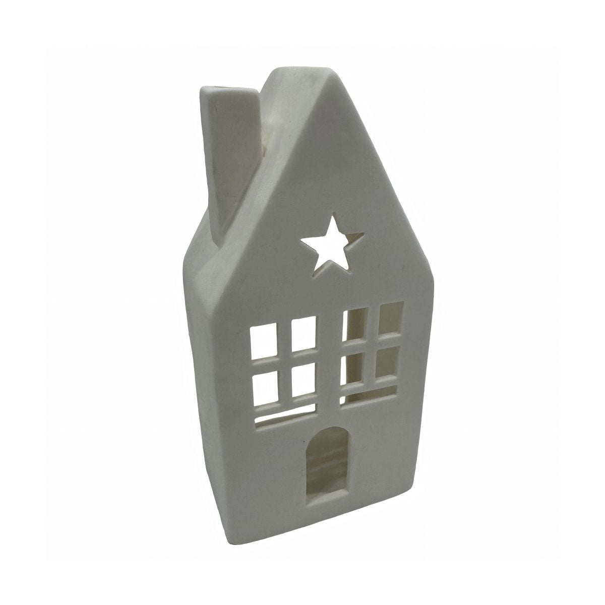 Christmas by Minimax Starlight Tealight House 9x6x19.5cm – decorative house tealight holder