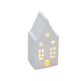 Christmas by Minimax Starlight Tealight House 7x5x11cm – white tealight house