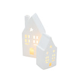 Christmas by Minimax Starlight Tealight House 9x6x19.5cm – decorative house tealight holder