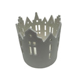 Christmas by Minimax Village Crown Tealight 7x8cm – tealight with house design