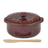 Assemble Loire Ceramic Brie Baker Burgundy 13.5x16x7.5cm