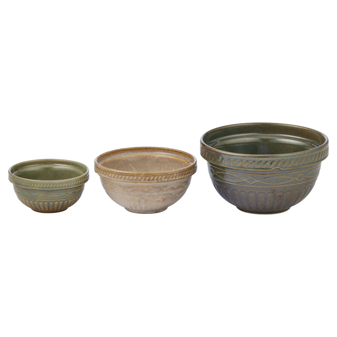 Assemble Loire Ceramic Bowl Set 3 Piece 15x8.5cm