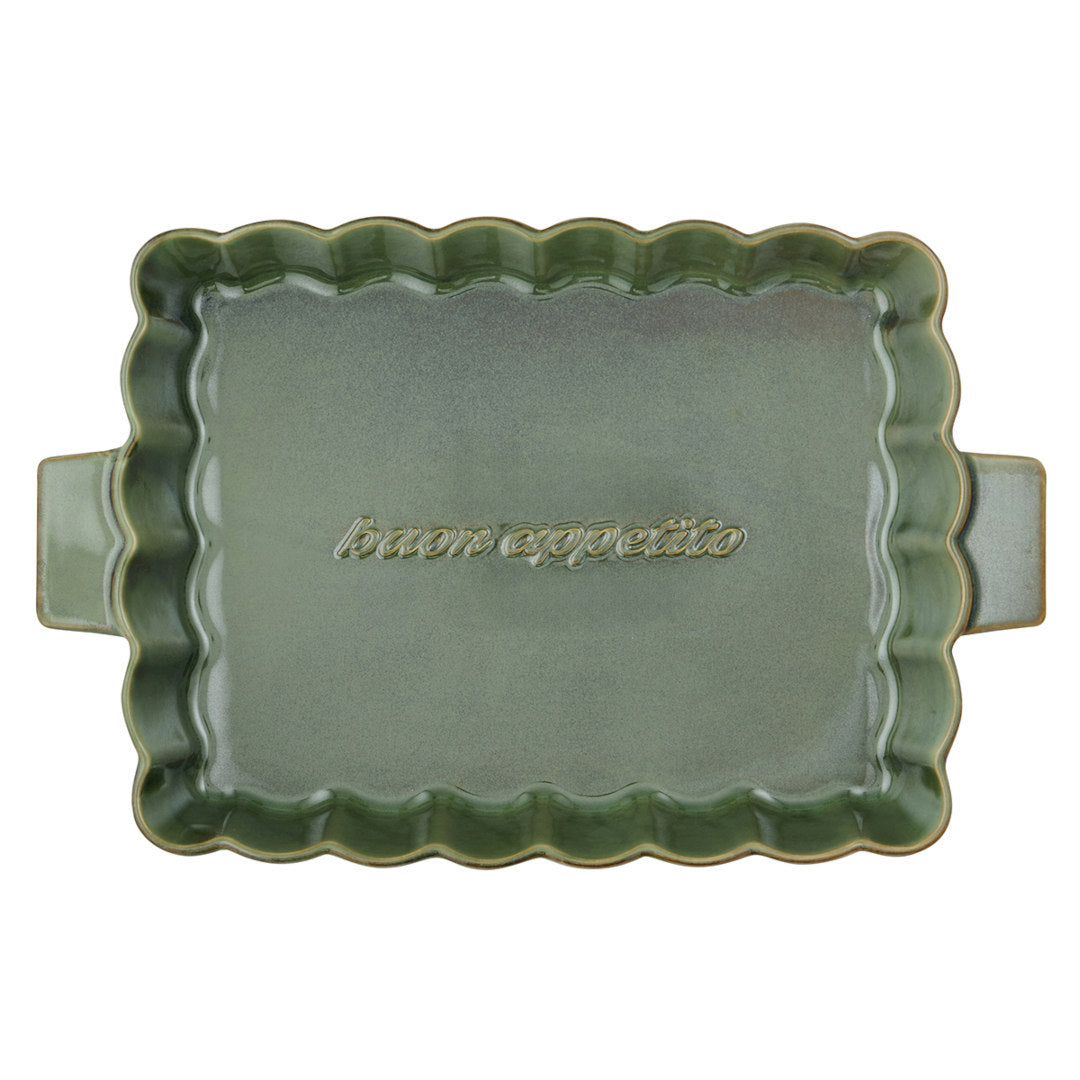Assemble Toscana Ceramic Baker Olive 42x27x6.5cm