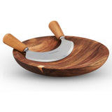 Cole & Mason Ashden Acacia Mezzaluna & Board Set | Minimax