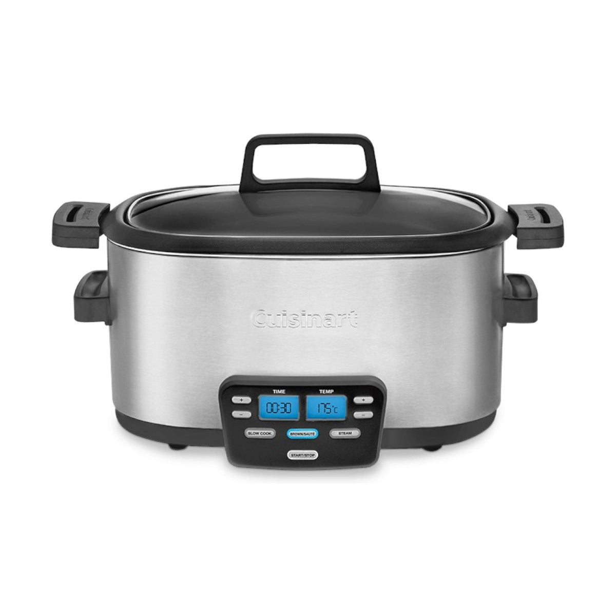 Cuisinart 3 in 1 Multi Slow Cooker / Steamer with glass lid and digital control panel