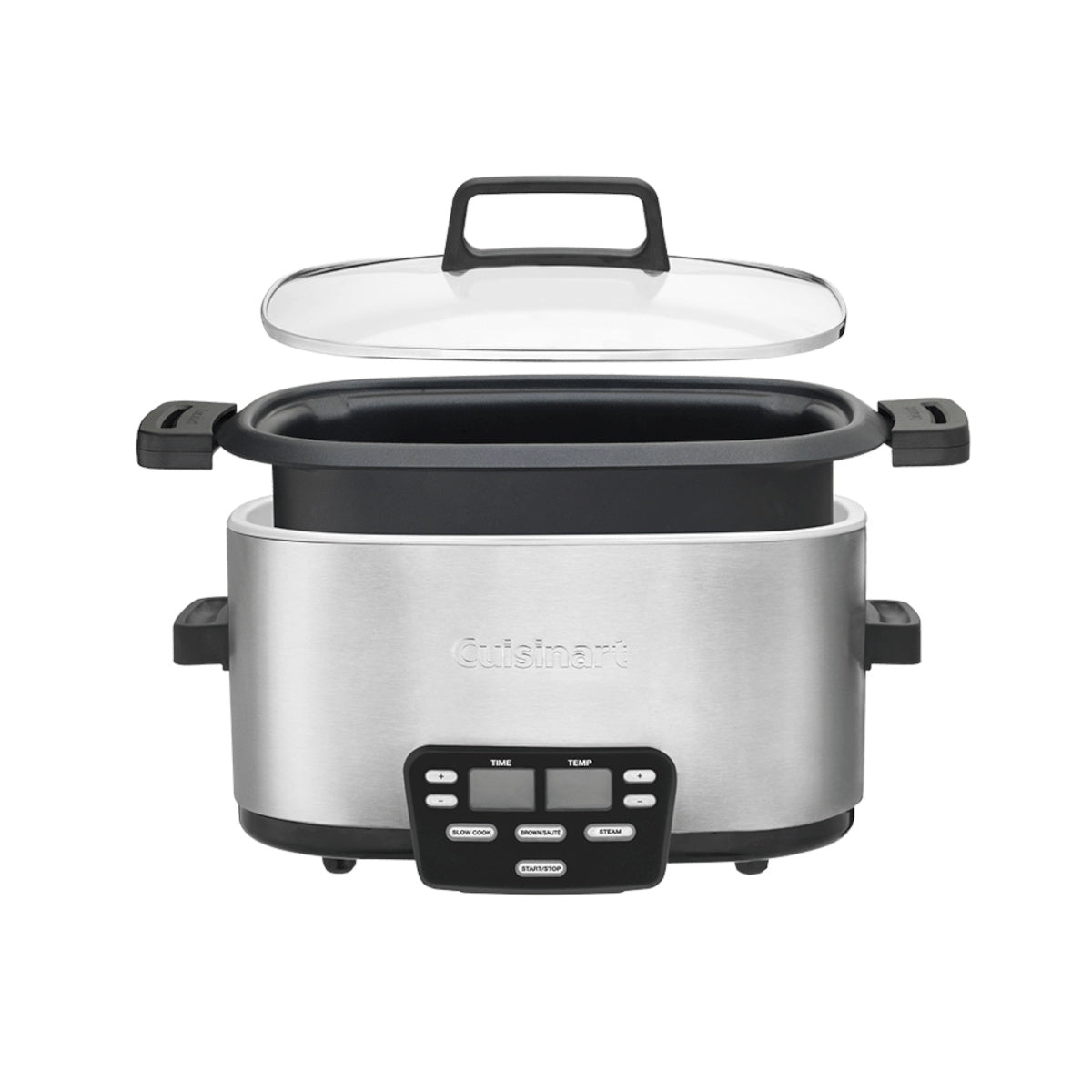 Cuisinart 3 in 1 Multi Slow Cooker / Steamer with glass lid and digital control panel