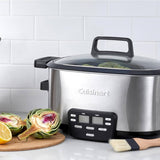 Cuisinart 3 in 1 Multi Slow Cooker / Steamer with glass lid and digital control panel
