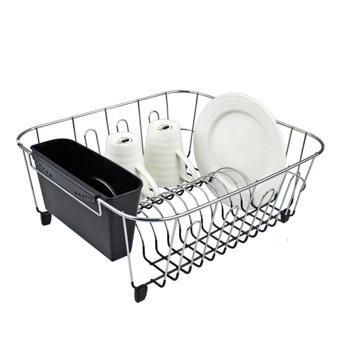 D.line Dish Drainer with Caddy Black Large | Minimax
