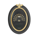 Vera Bee Oval Photo Frame Black & Gold | Minimax