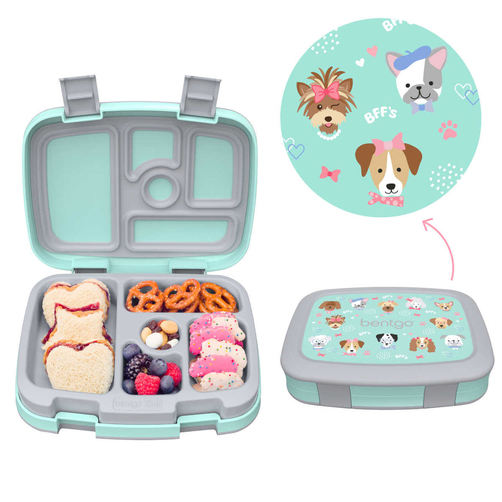 Bentgo Kids Prints Bento Box with Lunch Bag Puppy Love | Minimax
