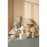 Amalfi Lutton Table Lamp Taupe & Natural 38x38x43cm