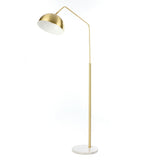 Amalfi Maine Floor Lamp Gold & White 80x28x153.5cm