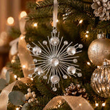 Pure Christmas Jewelled Flake Decoration Silver 11cm | Minimax