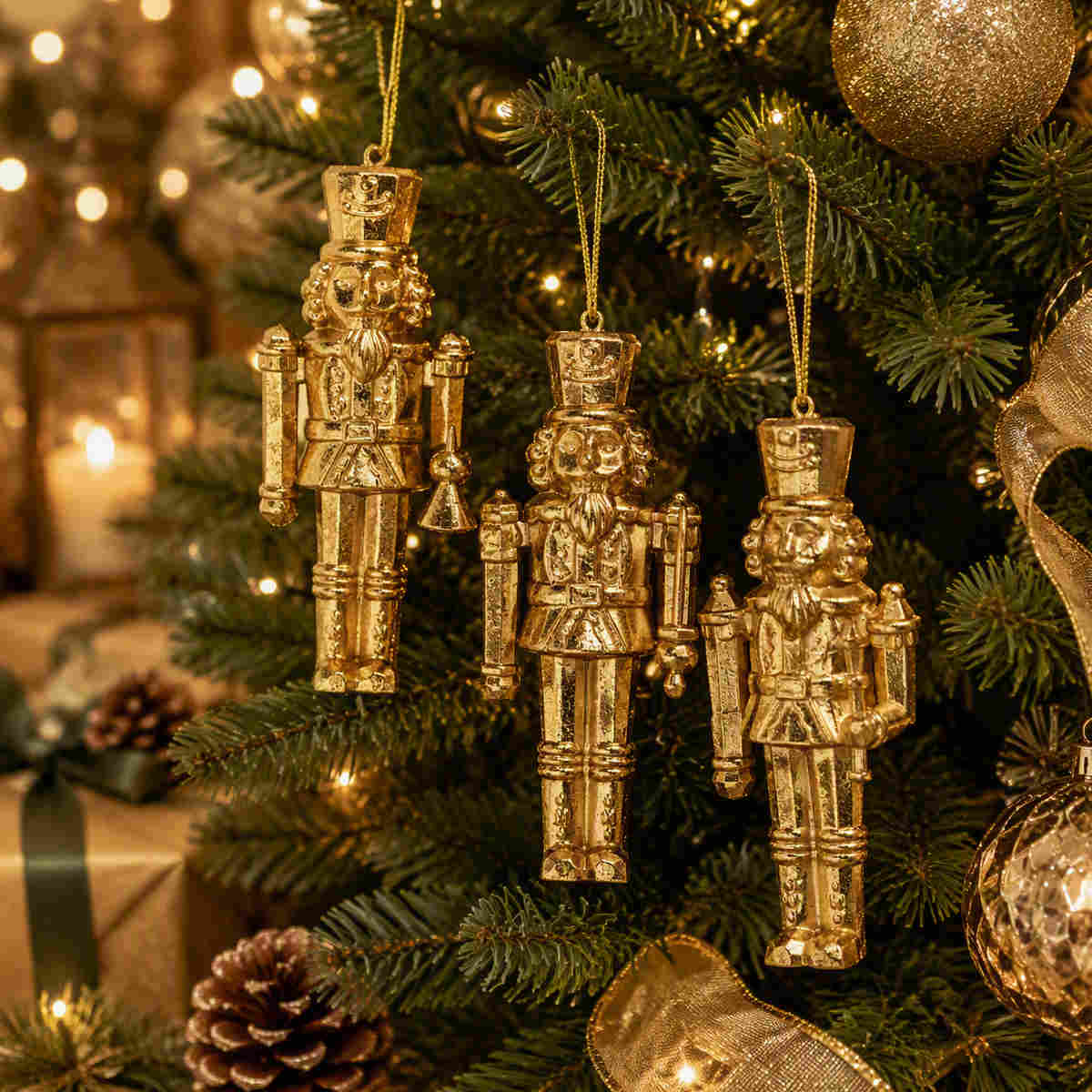RAZ Nutcracker Ornament Gold Assorted 13cm | Minimax