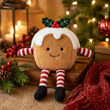 Gala Plush Pudding Fabric Natural/White/Red 16x22cm | Minimax