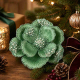 Pure Christmas Magnolia Beaded Petal Dark Mint | Minimax