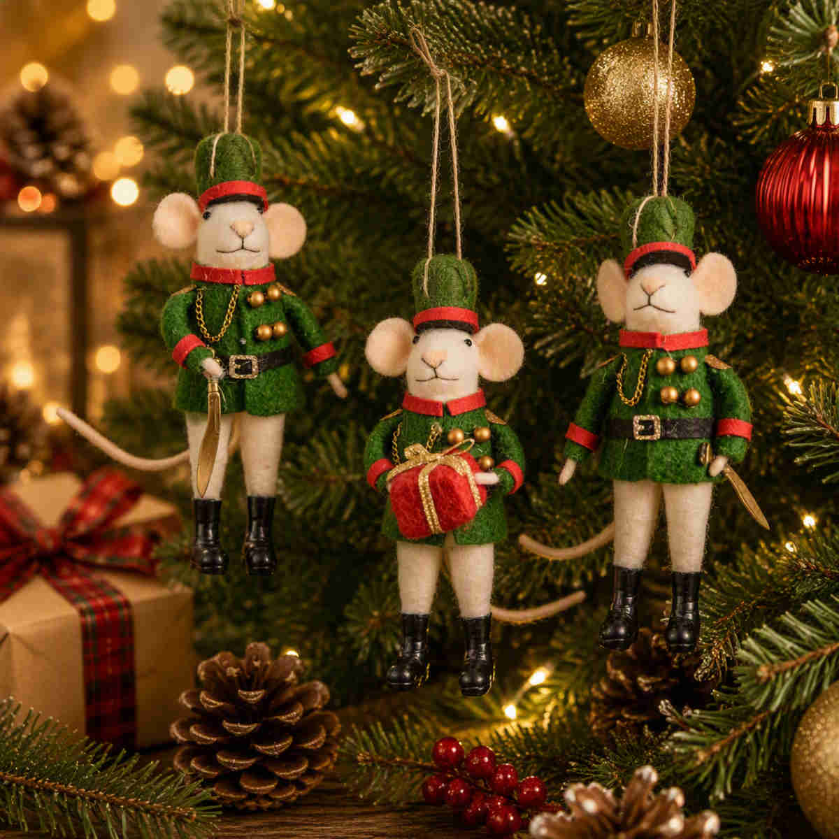 RAZ Felt Nutcracker Mouse Assorted 12.5cm (Price per item) | Minimax
