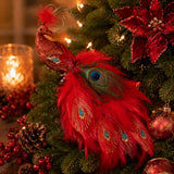 Pure Christmas Peacock Large Clip On Red 32cm | Minimax