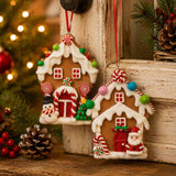 Gingerbread Door Hang Decor 2Asst 10cm | Minimax