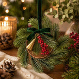 French Country Festive Sprig Mini Wreath 14cm | Minimax