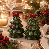 Gala Holly Tree S&P Shaker Ceramic Green 10cm (Set of 2) | Minimax