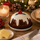 Gala Christmas Pud Butter Dish Multicolor 15x10cm | Minimax