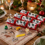 Celebration Crackers Family Cube Traditional Holly 30cm (Set of 12) | Minimax