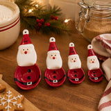 Gala Santa Ceramic Measuring Spoons Red (Set of 4) | Minimax