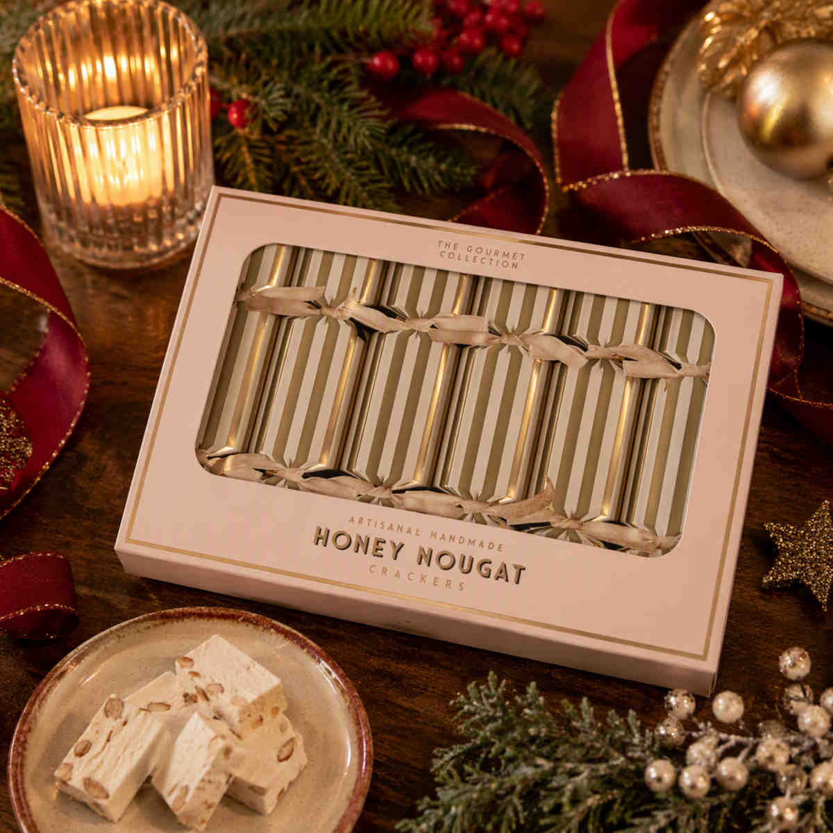 Mistletoe & Merry Foods Honey Nougat 17.5cm (Set of 6) | Minimax