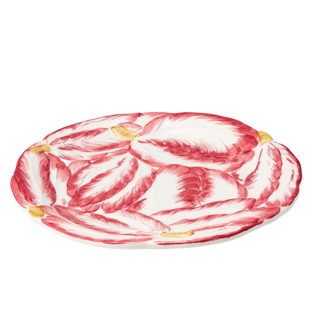 La Ceramica Radicchio Dinner Round Plate Red 28cm