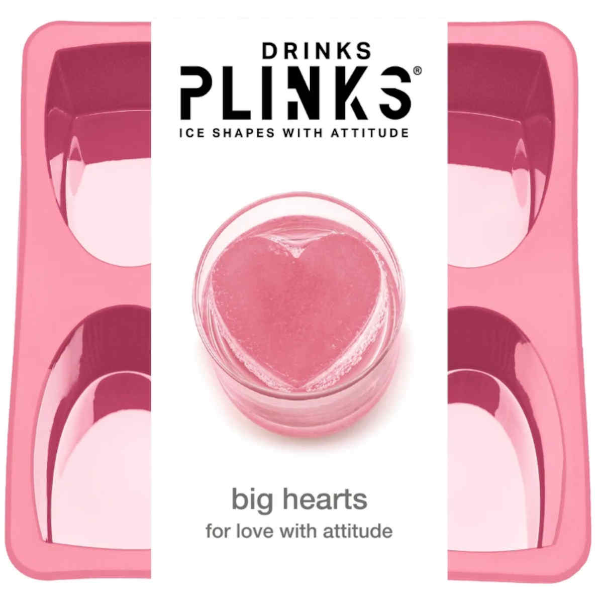 Drinks Plinks Pink Heart Ice Cube Tray | Minimax