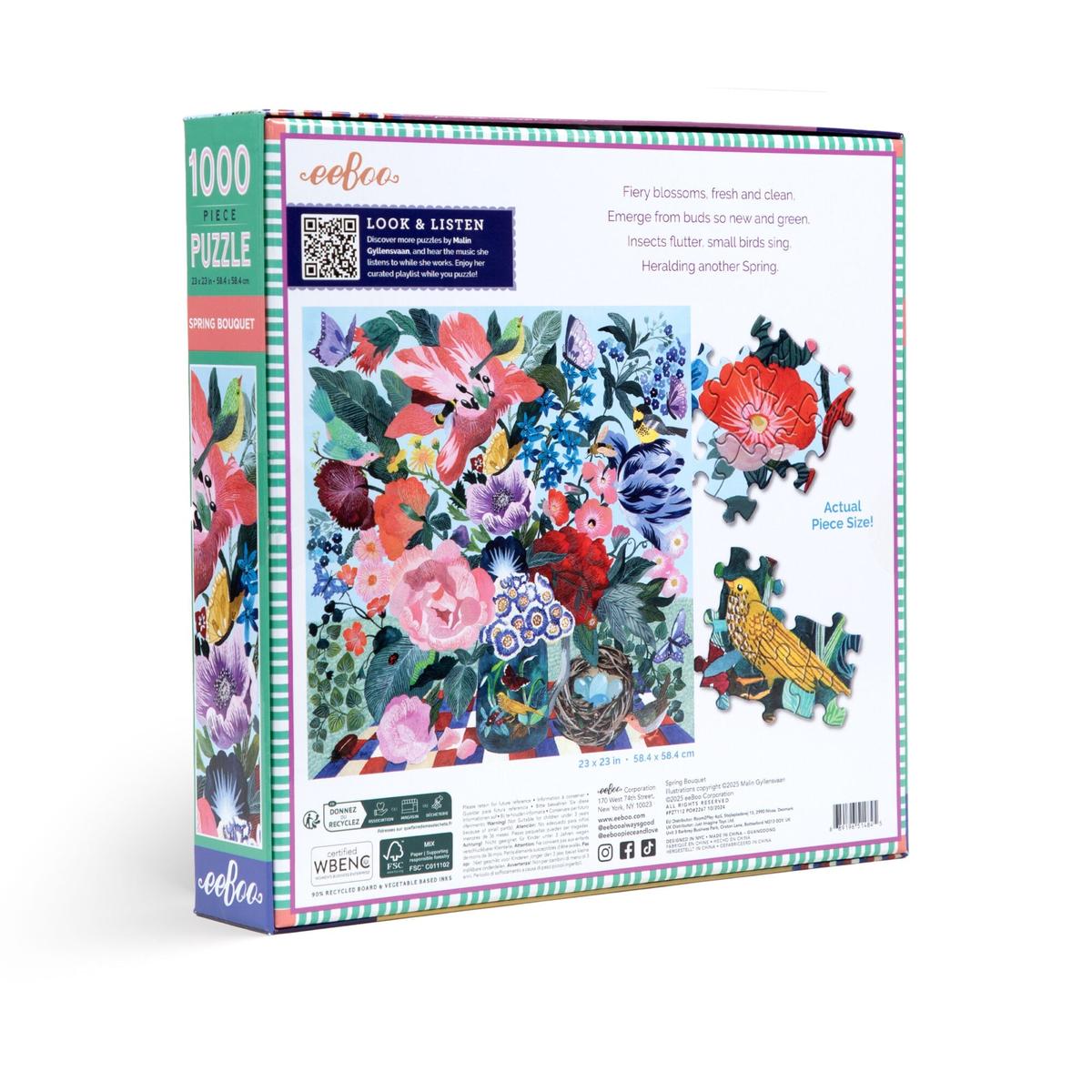 eeBoo Spring Bouquet Puzzle 1000 Piece | Minimax