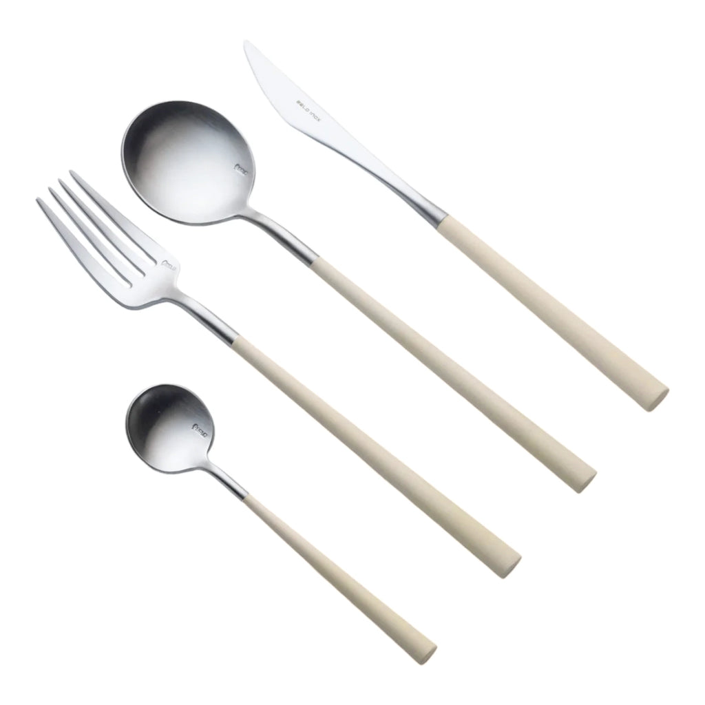 Belo Inox Neo Cutlery Set Ivory 24 Piece | Minimax