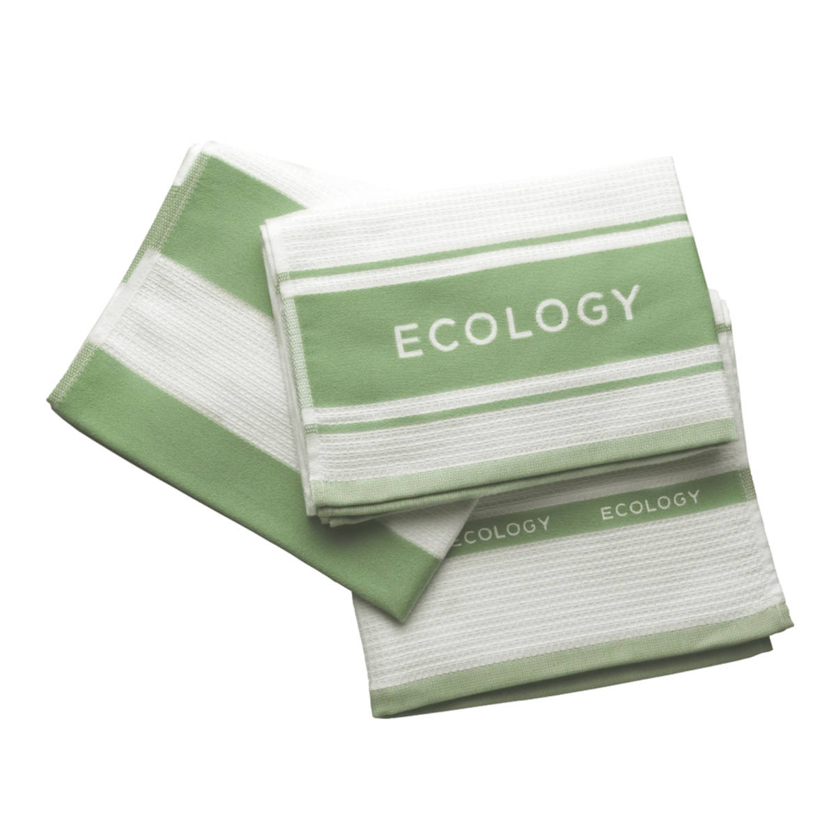 Ecology Fold Tea Towel Sage 50 x 75cm (Set of 4)