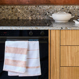 Ecology Fold Tea Towels Rose Set of 3 | Minimax 