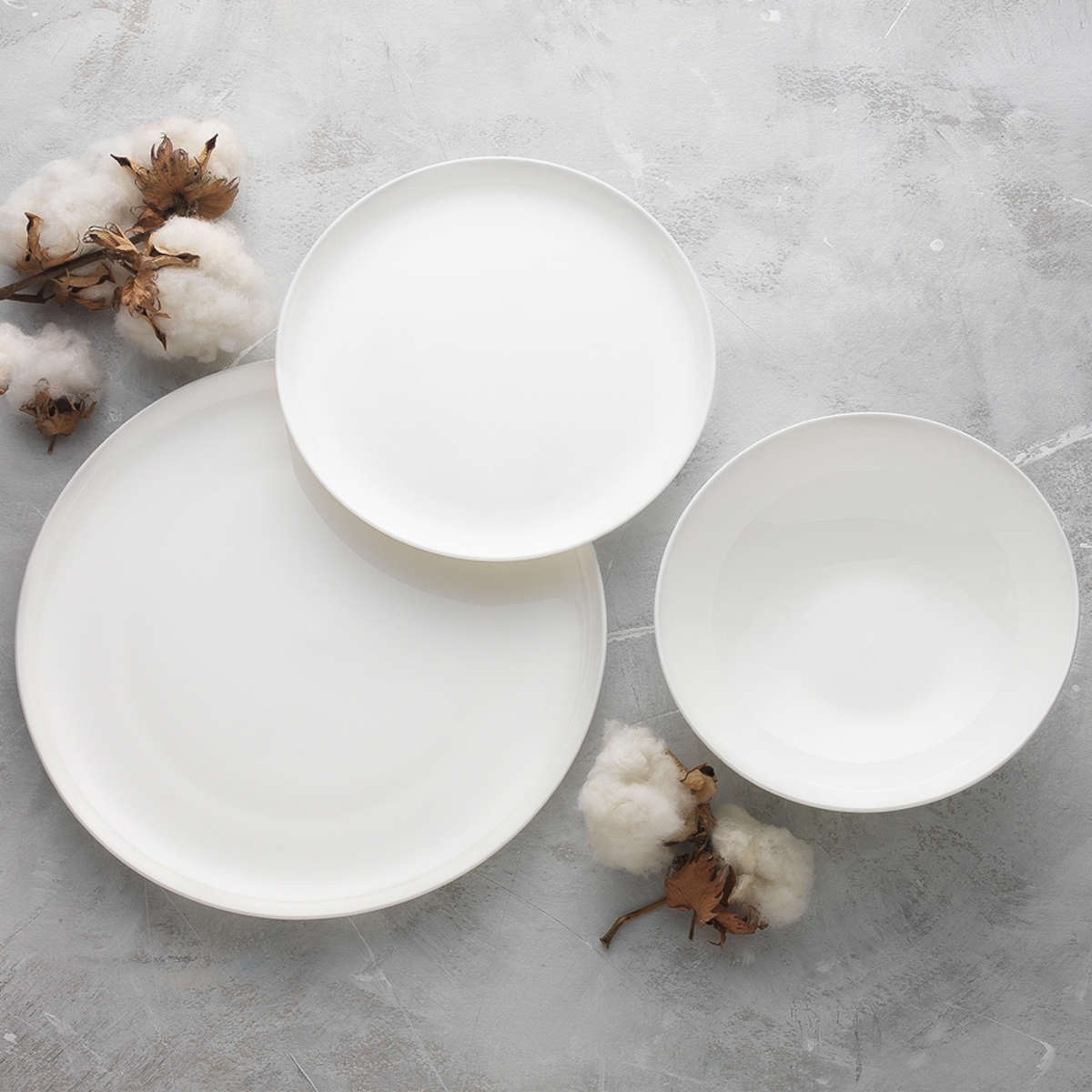 Ecology Canvas Dinner Plate White 27cm | Minimax