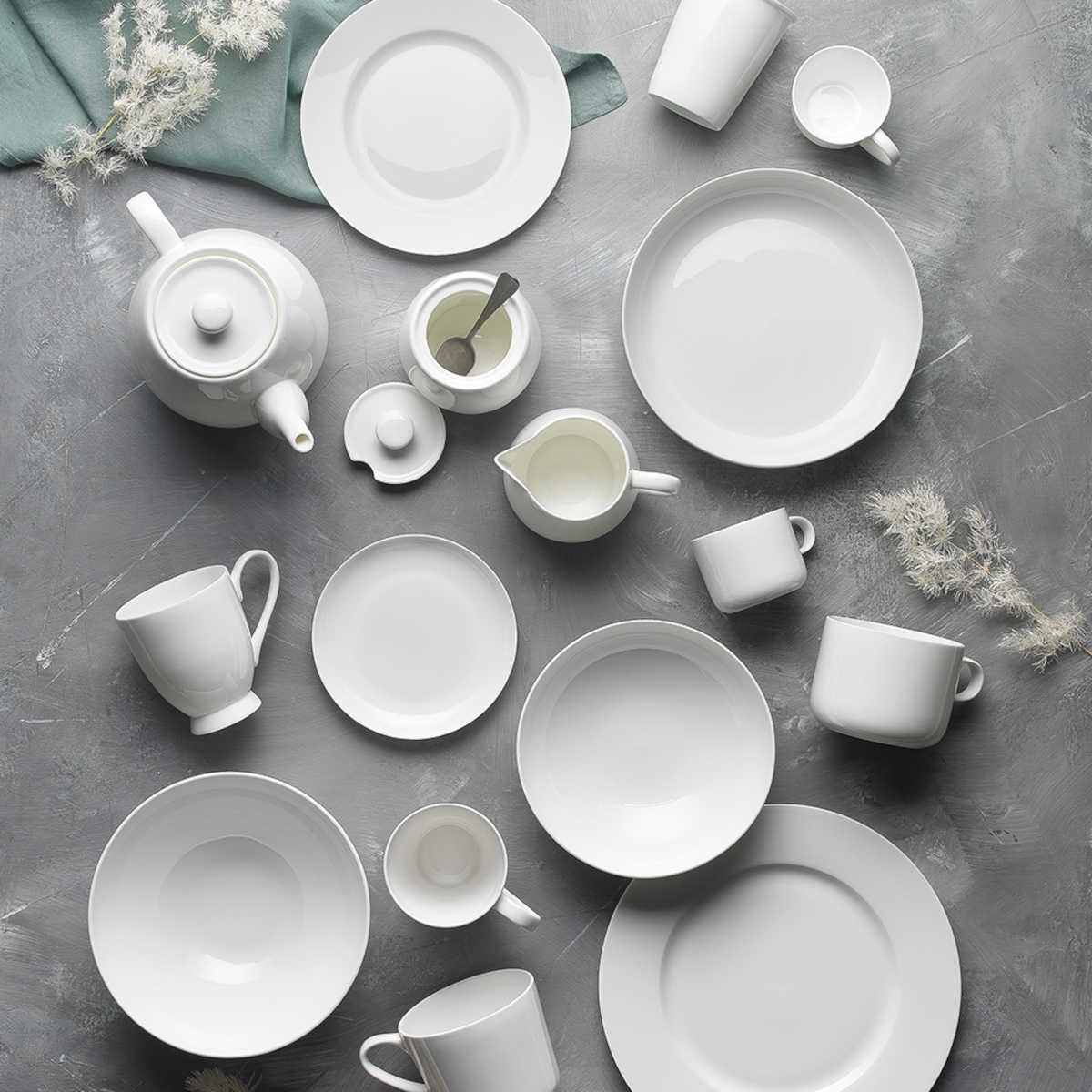 Ecology Canvas Cake Plate White 15cm