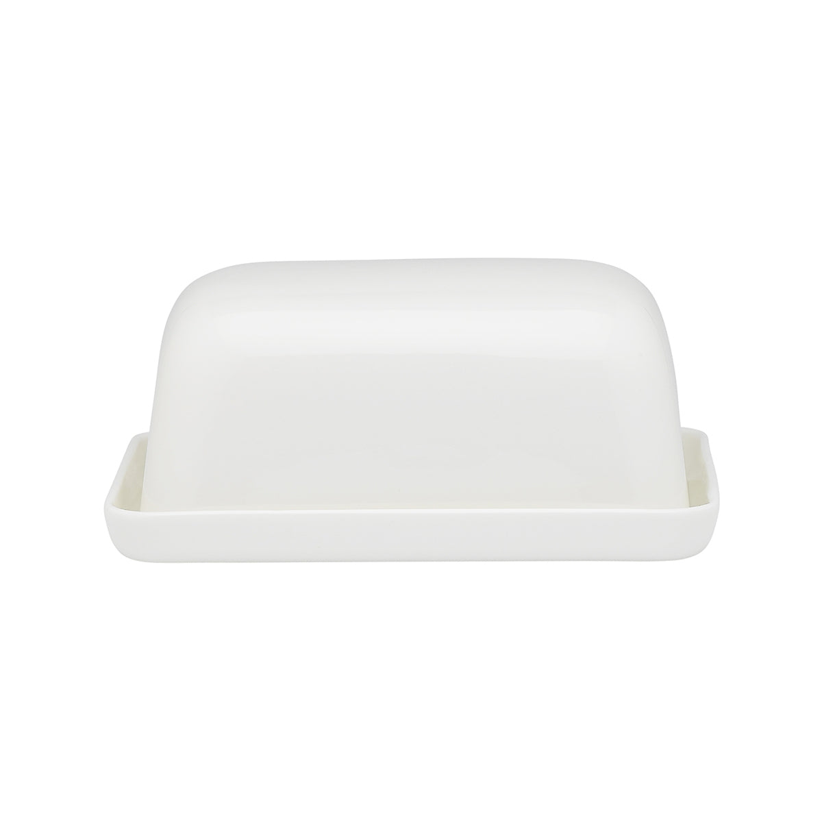 Ecology Canvas Butter Dish w/ Tray White 19 x 12.5cm | Minimax