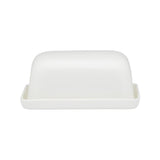 Ecology Canvas Butter Dish w/ Tray White 19 x 12.5cm | Minimax