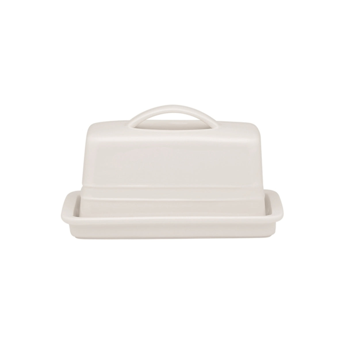 Ecology Signature Butter Dish with Tray White