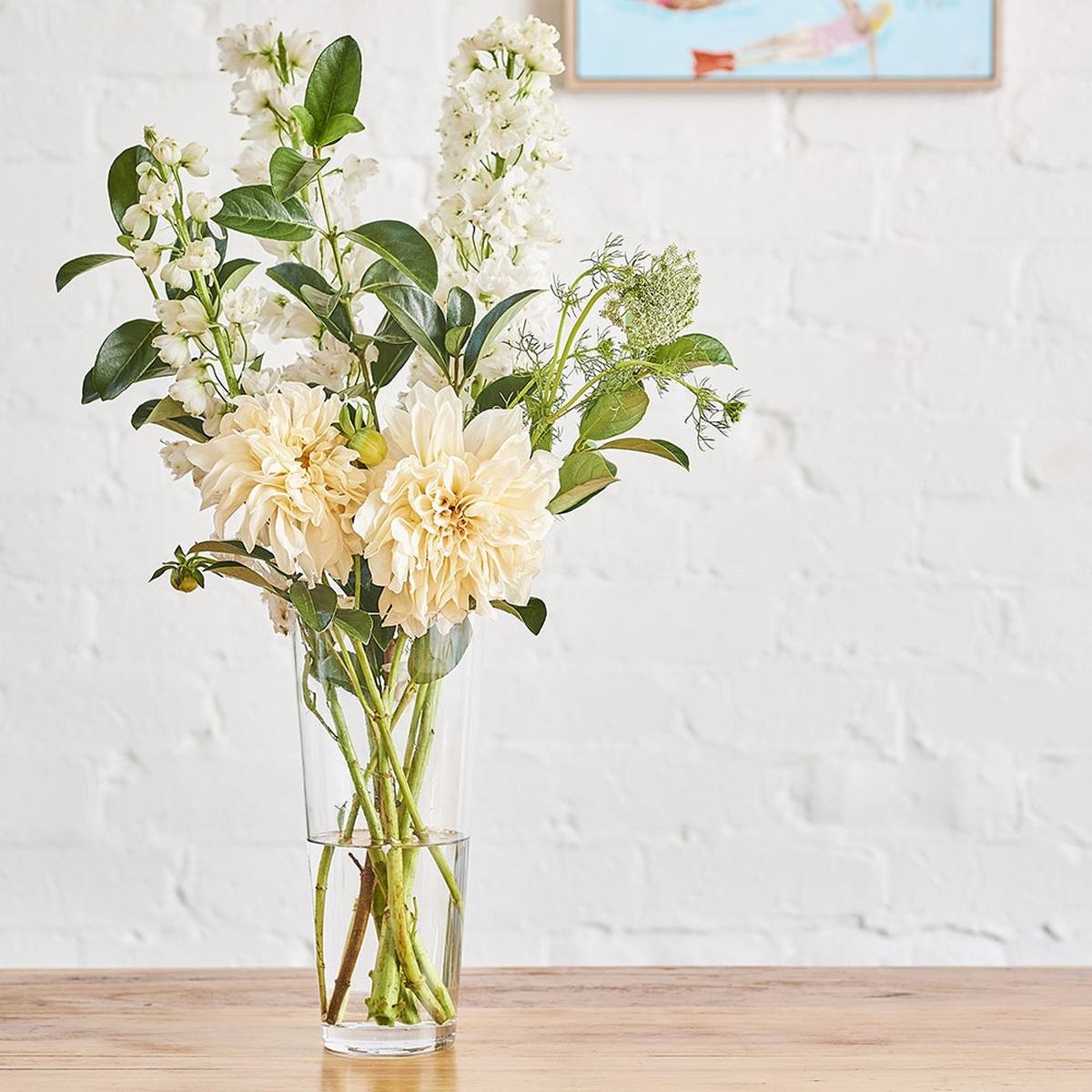 Ecology Fleur Conical Vase with Flowers 30cm | Minimax