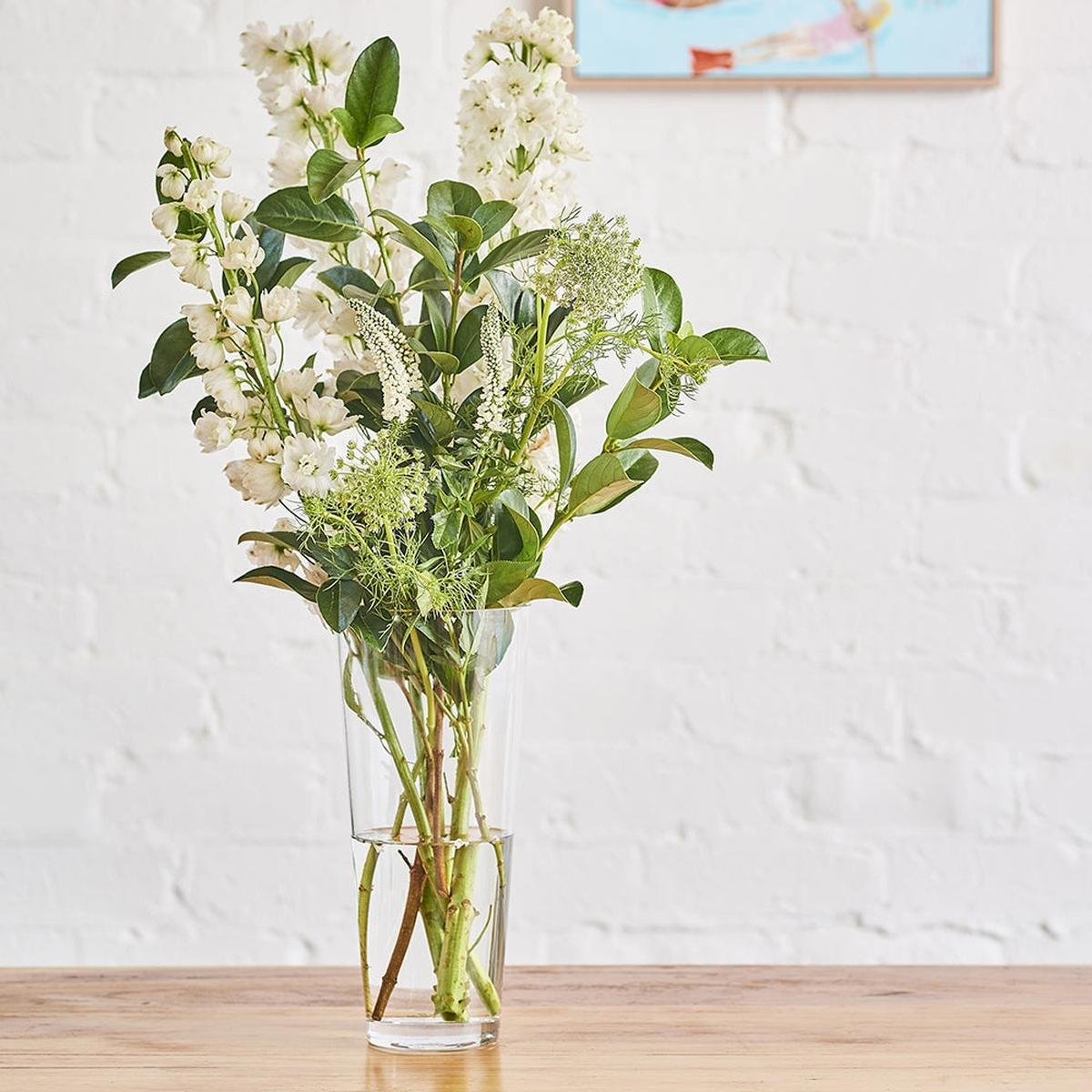 Ecology Fleur Conical Vase with Flowers 30cm | Minimax