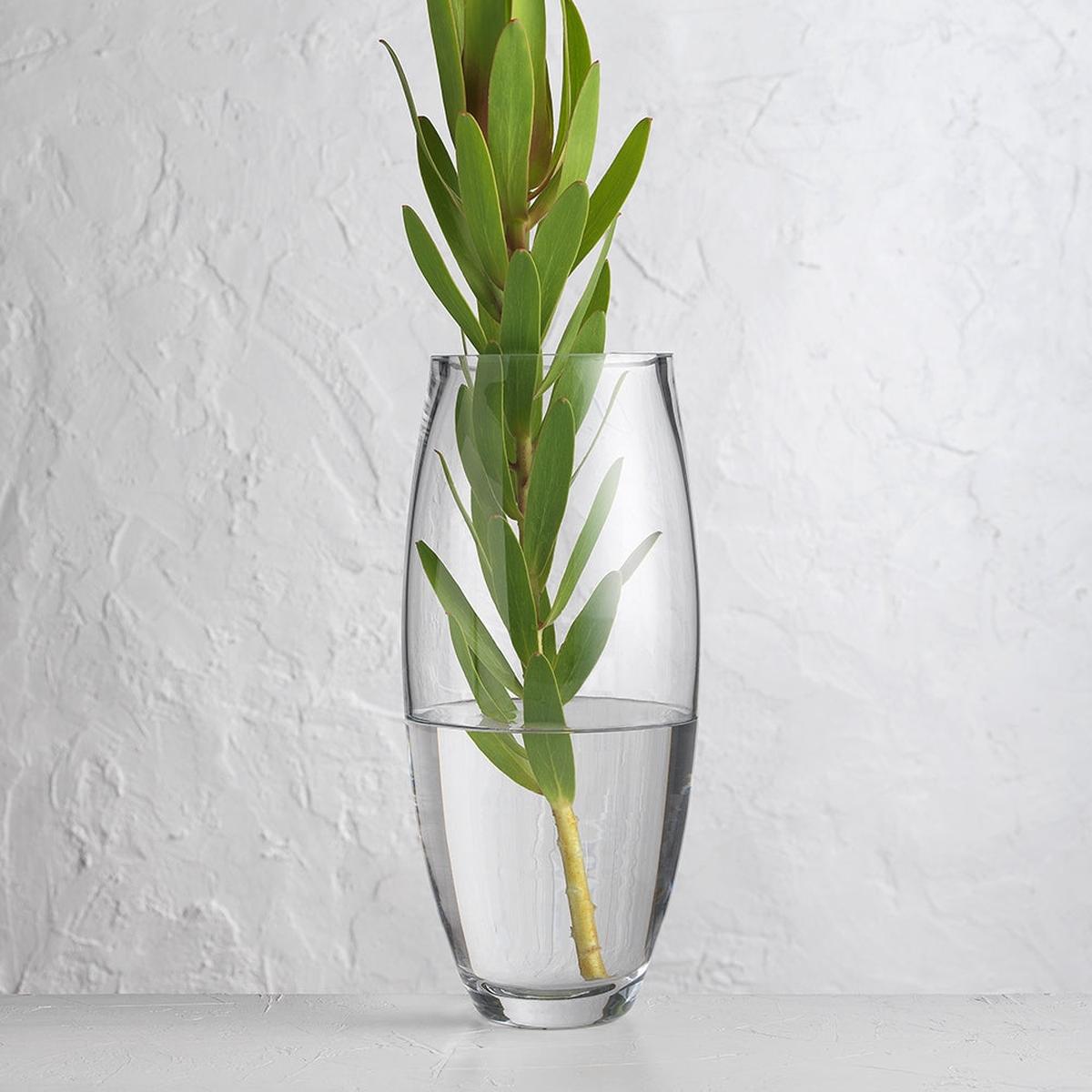 Ecology Fleur Barrel Vase with Green Flower 25cm | Minimax