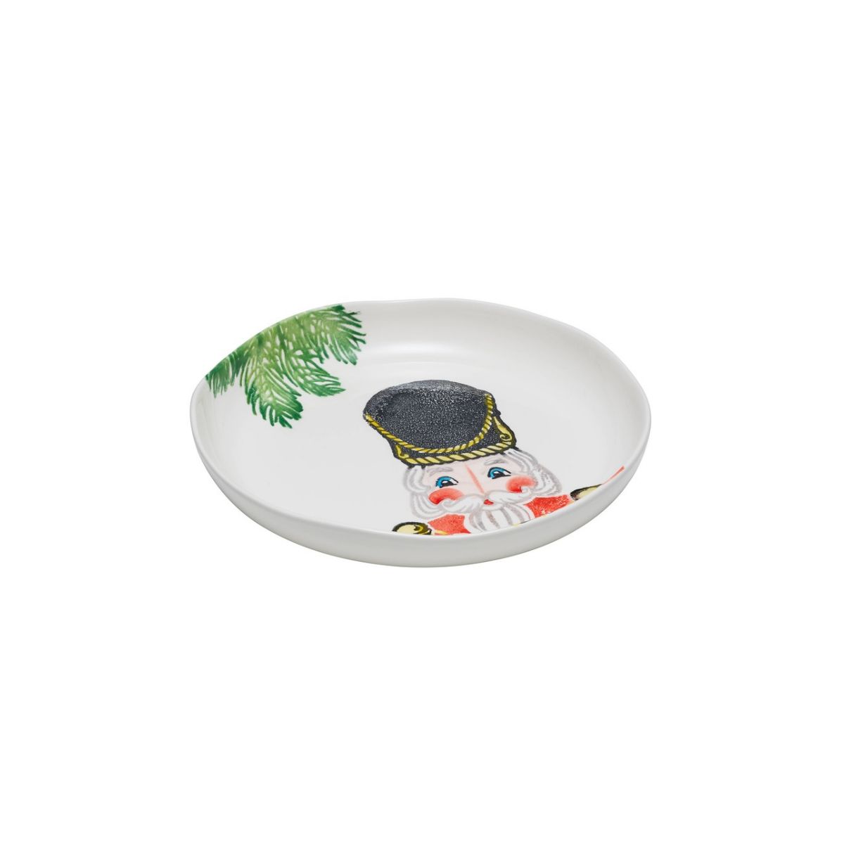 Ceramiche Fabbro Nutcracker Shallow Bowl Red 34cm