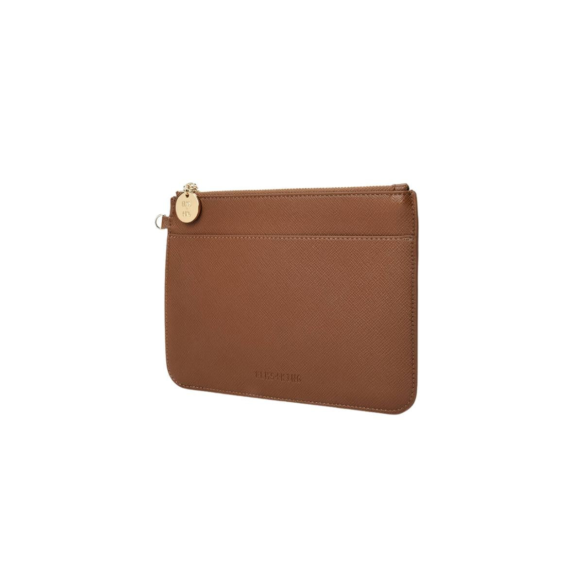 ELMS and KING Flat Pouch Tan Saffiano | Minimax