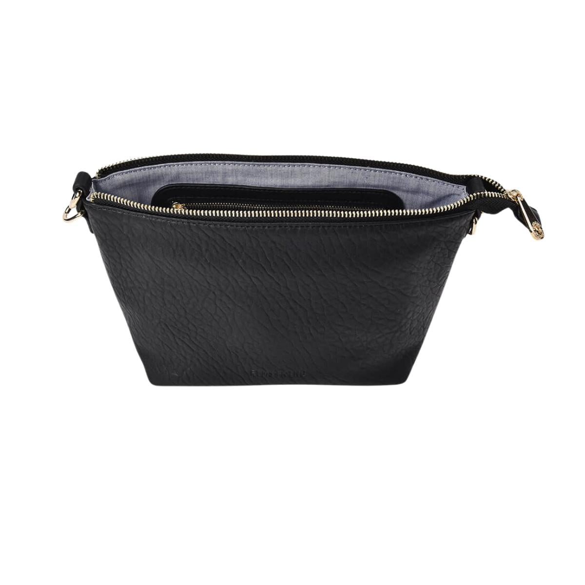 ELMS and KING Leyton Chain Crossbody Black Pebble | Minimax