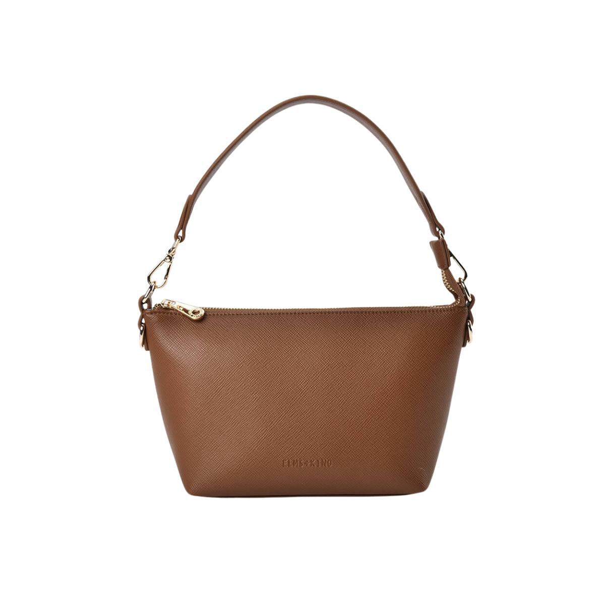 ELMS and KING Leyton Chain Crossbody Tan Saffiano | Minimax