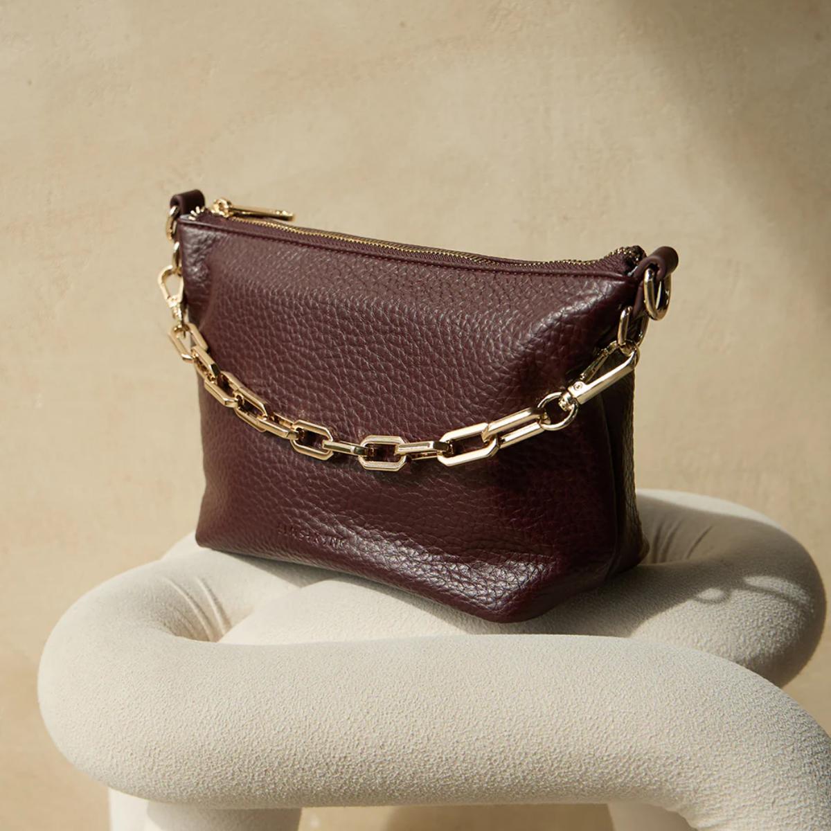 ELMS and KING Leyton Chain Crossbody Wine | Minimax